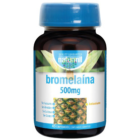 BROMELAINA 500MG 45 COMPRIMIDOS NATURMIL