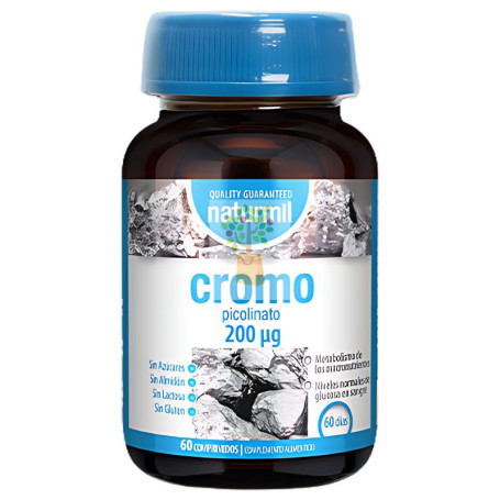 PICOLINATO DE CROMO 200UG 60 COMPRIMIDOS NATURMIL