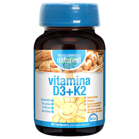 VITAMINA D3+K2 60 COMPRIMIDOS NATURMIL