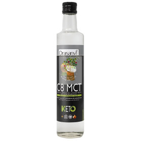 ACEITE MCT COCO PURO 100% C8 500ML KETO DRASANVI