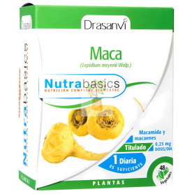 MACA 48 CÁPSULAS NUTRABASICS DRASANVI
