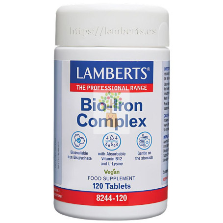 BIO IRON COMPLEX 120 COMPRIMIDOS LAMBERTS
