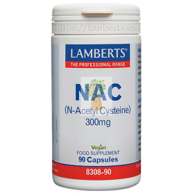 NAC (N-ACETIL CISTEÍNA) 300MG 90 CÁPSULAS LAMBERTS