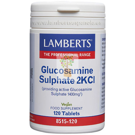 SULFATO DE GLUCOSAMINA 2KCL 120 COMPRIMIDOS LAMBERTS