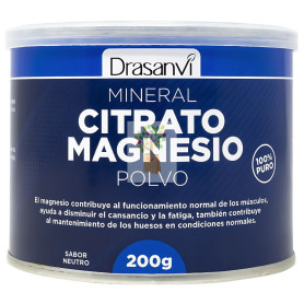 MINERAL CITRATO DE MAGNESIO POLVO 200GR DRASANVI