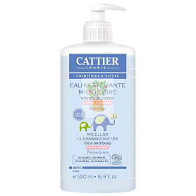 AGUA LIMPIADORA BEBE CARA Y CUERPO BIO 500Ml CATTIER PARIS