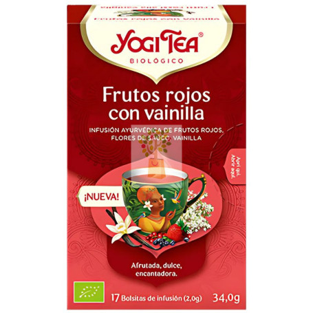 FRUTOS ROJOS CON VAINILLA 17 FILTROS YOGI TEA