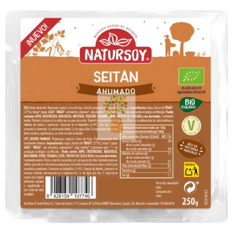 SEITAN AHUMADO ECO 250G NATURSOY