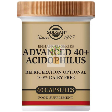 ADVANCED 40+ ACIDOPHILUS 60 CÁPSULAS SOLGAR