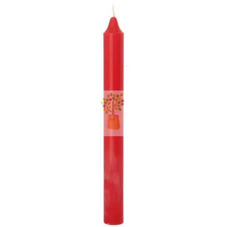 VELA BUJÍA ROJA 20CM ORO DE LOS ANDES