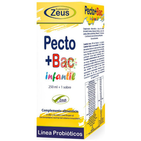 PECTO+BAC INFANTIL 250ML ZEUS