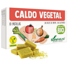 CALDO VEGETAL BIO 10 PASTILLAS SORIA NATURAL