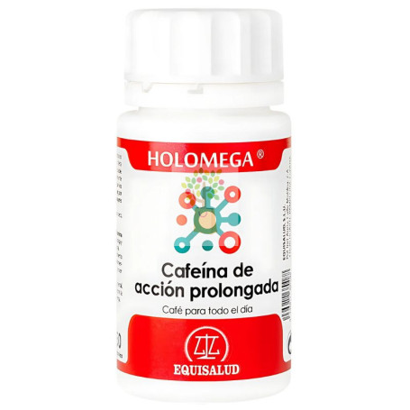 HOLOMEGA CAFEÍNA ACCIÓN PROLONGADA 50 CÁPSULAS EQUISALUD