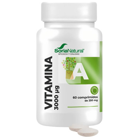 VITAMINA A LIBERACIÓN SOSTENIDA 60 COMPRIMIDOS SORIA NATURAL
