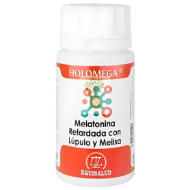 HOLOMEGA MELATONINA RETARDADA LÚPULO Y MELISA 50 CÁPS EQUISALUD