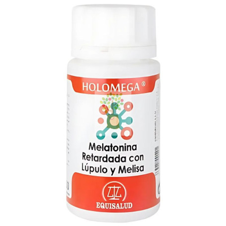 HOLOMEGA MELATONINA RETARDADA LÚPULO Y MELISA 50 CÁPS EQUISALUD