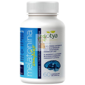 MELATONINA COMPLEX MAGNESIO+L-TRIPTOFANO+VITB6 60 CÁPSULAS SOTYA