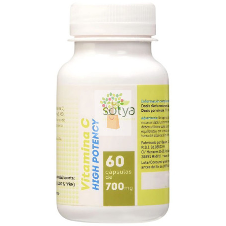 VITAMINA C HIGH POTENCY 700MG 60 CÁPSULAS SOTYA