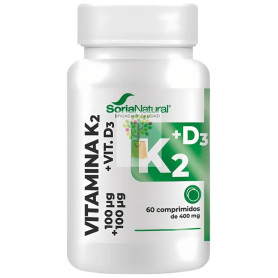 VITAMINA K2+D3 LIBERACIÓN SOSTENIDA 60 COMPRIMIDOS SORIA NATURAL