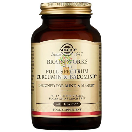 BRAIN WORKS 60 CÁPSULAS VEGETALES SOLGAR