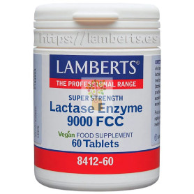 LACTASE ENZYME 9000FCC 60 TABLETAS LAMBERTS