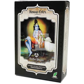 HENNA CASTAÑO OSCURO PROFUNDO TRATAMIENTO RADHE SHYAM