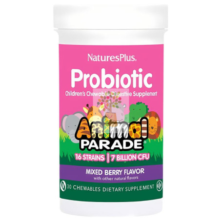 ANIMAL PARADE PROBIOTIC 30 COMPRIMIDOS MASTICABLES NATURES PLUS