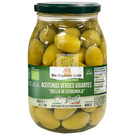 ACEITUNA VERDE GIGANTE 950G BIO ORGANICA ITALIA