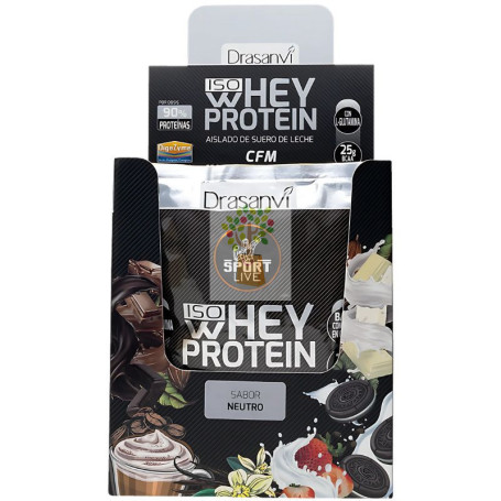MONODOSIS WHEY PROTEIN AISLADO NEUTRO 30G DRASANVI SPORT LIVE