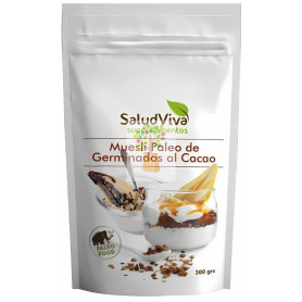 MUESLI PALEO VEGANO DE GERMINADOS AL CACAO ECO 300G SALUD VIVA