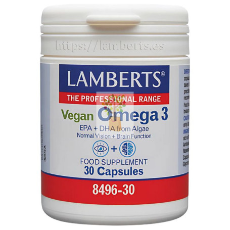 OMEGA 3 VEGANO 30 CÁPSULAS LAMBERTS