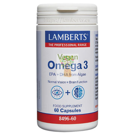 OMEGA 3 VEGANO 60 CÁPSULAS LAMBERTS