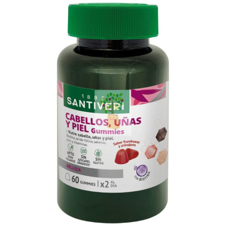 CABELLO, UÑAS Y PIEL GUMMIES 60 GOMINOLAS SANTIVERI