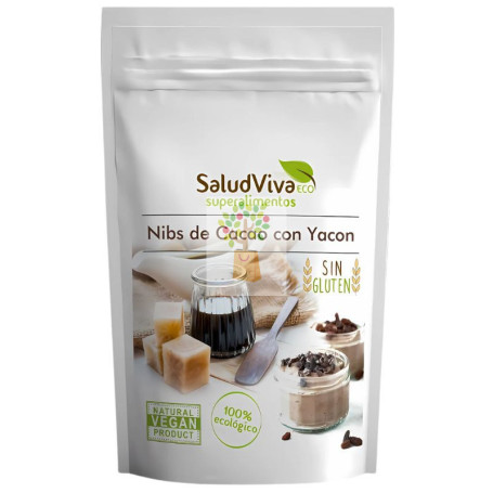 NIBS DE CACAO ENDULZADOS CON YACON ECO 150G SALUD VIVA