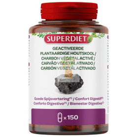 CARBÓN VEGETAL ACTIVADO 150 CÁPSULAS SUPERDIET
