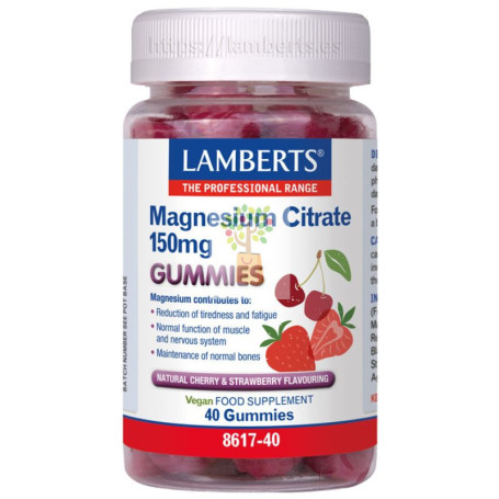 CITRATO DE MAGNESIO 150MG 40 GOMINOLAS LAMBERTS