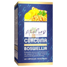 CÚRCUMA Y BOSWELLIA 40 CÁPSULAS VEGETALES ESTADO PURO