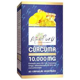 CÚRCUMA 10.000MG 40 CÁPSULAS VEGETALES ESTADO PURO