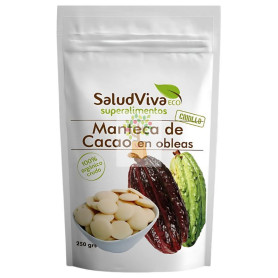 MANTECA DE CACAO EN OBLEAS ECO 250G SALUD VIVA