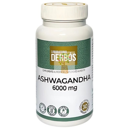 ASHWAGANDHA 6000MG 30 CÁPSULAS VEGETALES DERBÓS