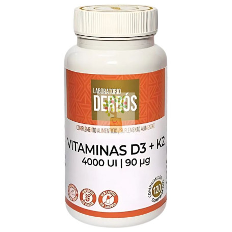 VITAMINAS D3 + K2 4000UI 120 COMPRIMIDOS DERBÓS
