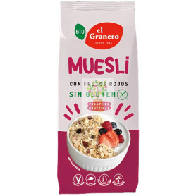 MUESLI CON FRUTOS ROJOS BIO SIN GLUTEN 375G EL GRANERO