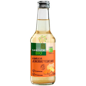 KOMBUCHA DE JENGIBRE Y CÚRCUMA BIO 250ML SANTIVERI