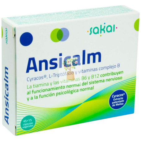 ANSICALM EDICIÓN ESPECIAL 45+15 CÁPSULAS VEGETALES SAKAI