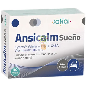 ANSICALM SUEÑO 30 CÁPSULAS VEGETALES SAKAI
