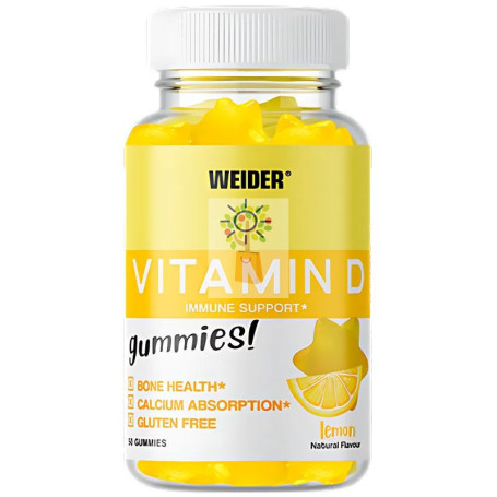 GUMMIES VITAMINA D 50 GOMINOLAS WEIDER