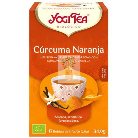 CÚRCUMA NARANJA 17 FILTROS YOGI TEA