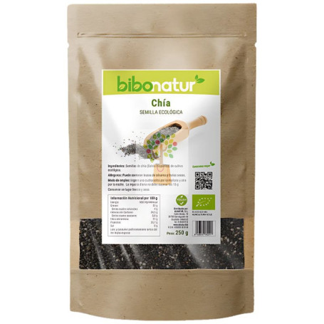 SEMILLAS DE CHÍA ECO 250G BIBONATUR