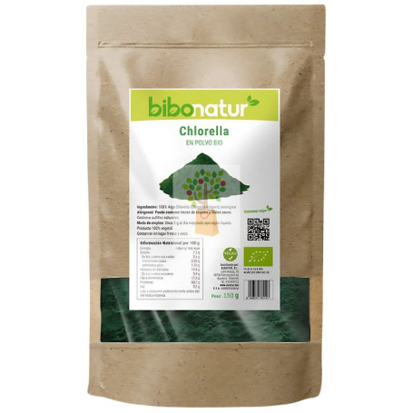 ALGA CHLORELLA EN POLVO ECO 150G BIBONATUR