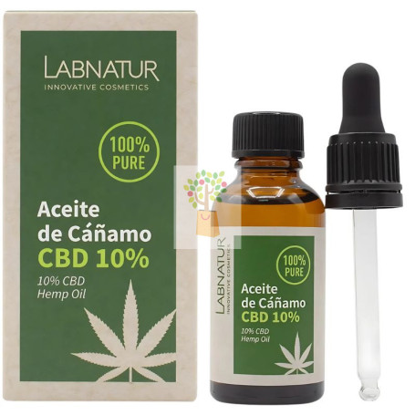 ACEITE DE CÁÑAMO 100% PURO CON 10% DE CBD 30ML LABNATUR